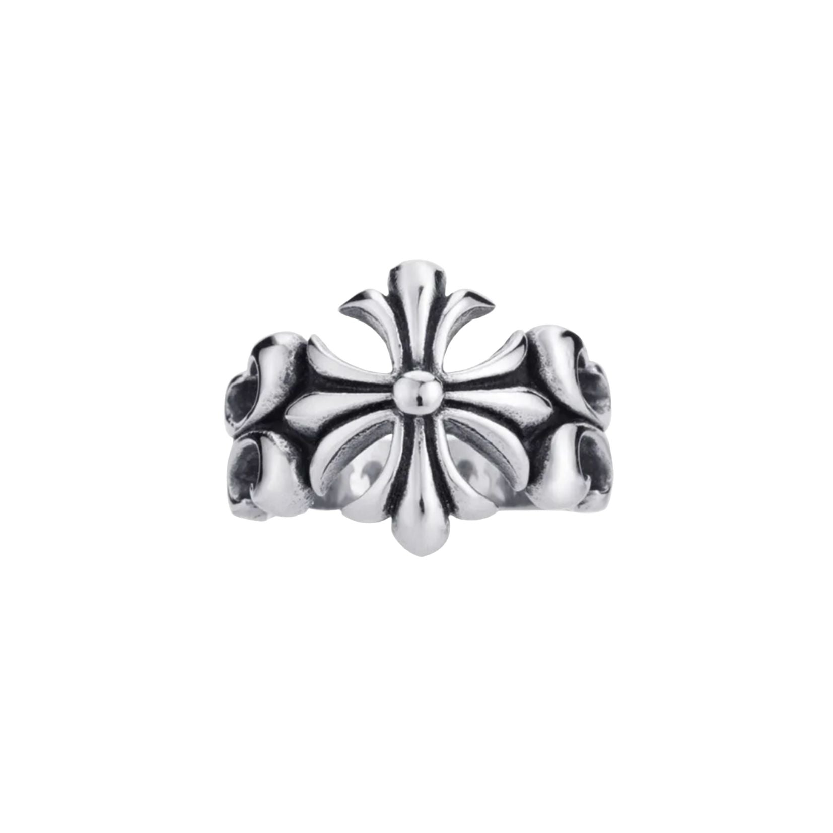 Chrome Floral Ring-RetroRings