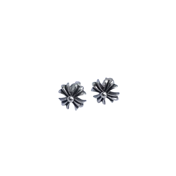 Chrome Ear Rings Studs