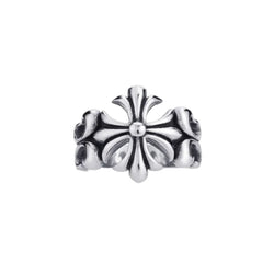 Chrome Floral Ring