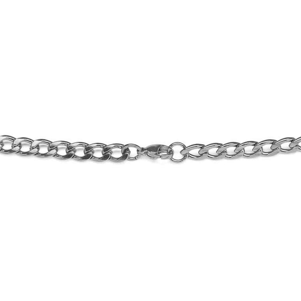 Essentials Curb Chain Necklace Silver-RetroRings