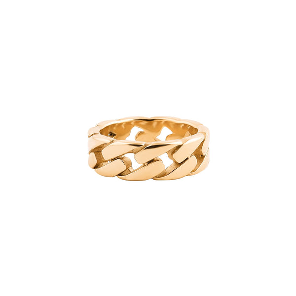 Essentials Curb Ring Gold-RetroRings