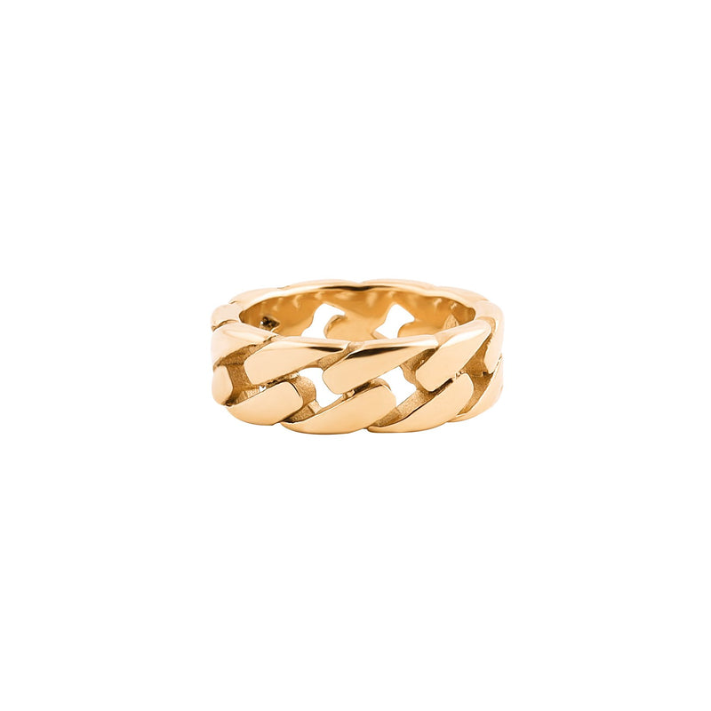 Essentials Curb Ring Gold-RetroRings