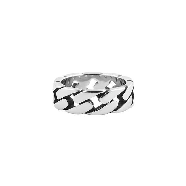 Essentials Curb Ring Silver-RetroRings