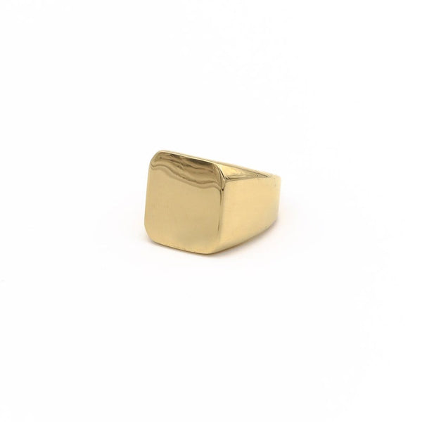 Essentials Signet Gold-RetroRings