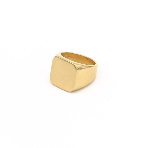 Essentials Signet Gold-RetroRings