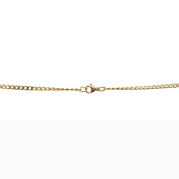 LV Padlock Necklace Gold-RetroRings