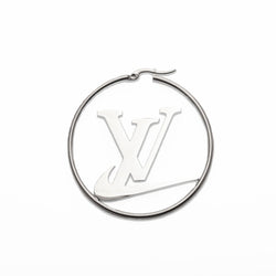 LV Swoosh Earrings Silver-RetroRings