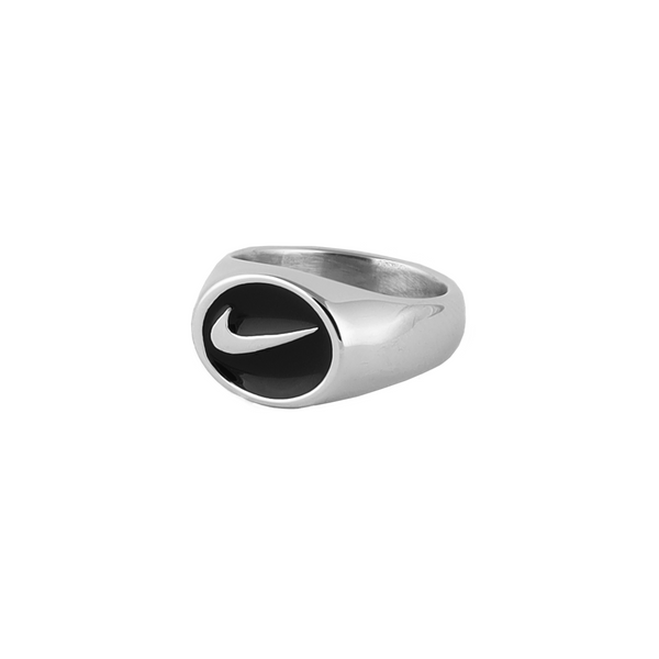 Nike Signet Ring Silver-RetroRings