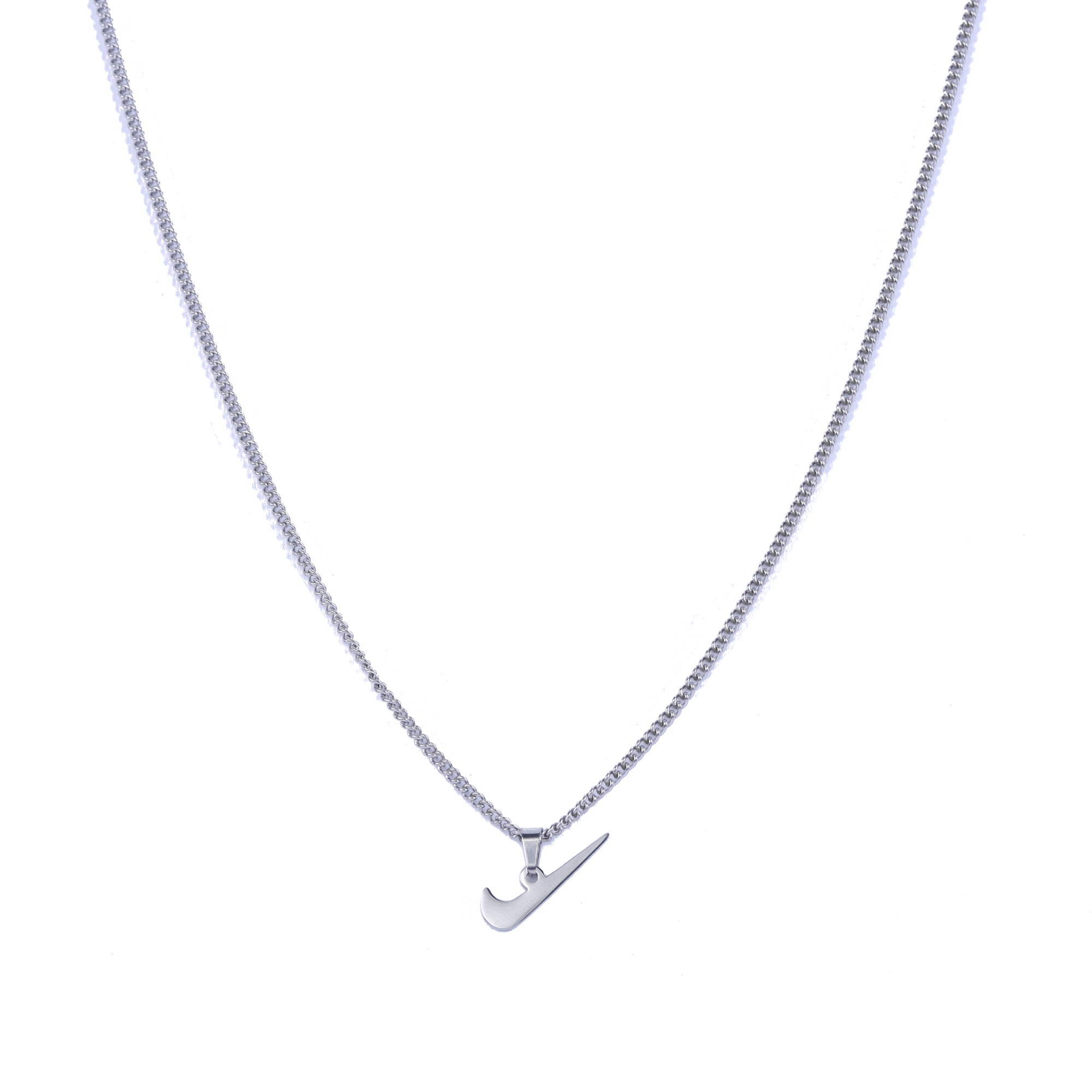 Nike Swoosh Necklace Silver-RetroRings